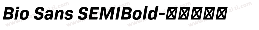 Bio Sans SEMIBold字体转换